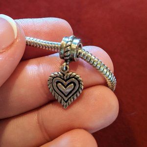 Dangle Heart Pandora Charm